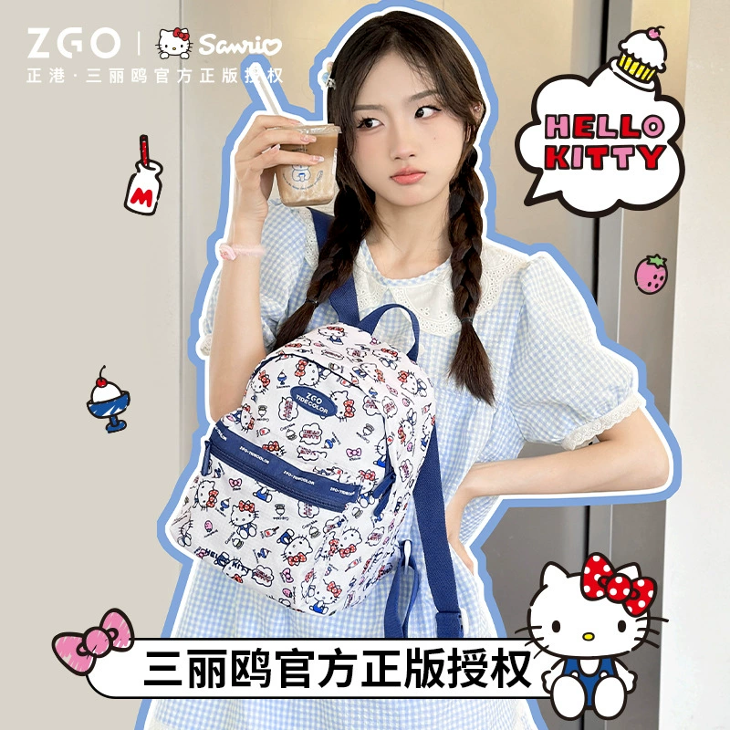 正港 Hello kitty, Hello Kitty, рюкзак, вместительный плечевой сумке, для средней школы