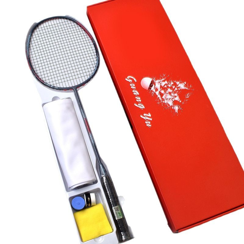 Advanced Adult Badminton Racquet Ultralight 6U Competition Grade Full Carbon Fiber Offensive Type Single_voghion.com