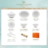Sichuan white porcelain exquisite gold-painted 38-piece microwavable