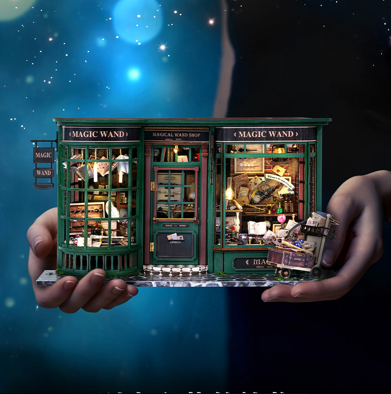 Retro Model Creative Ornaments Harry Potter Peripheral Scenes Handmade DIYSmall House Toys Magic House Gifts