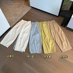 083003 夏季新款女士日常休闲山本显瘦舒适阔腿休闲裤散步气球裤