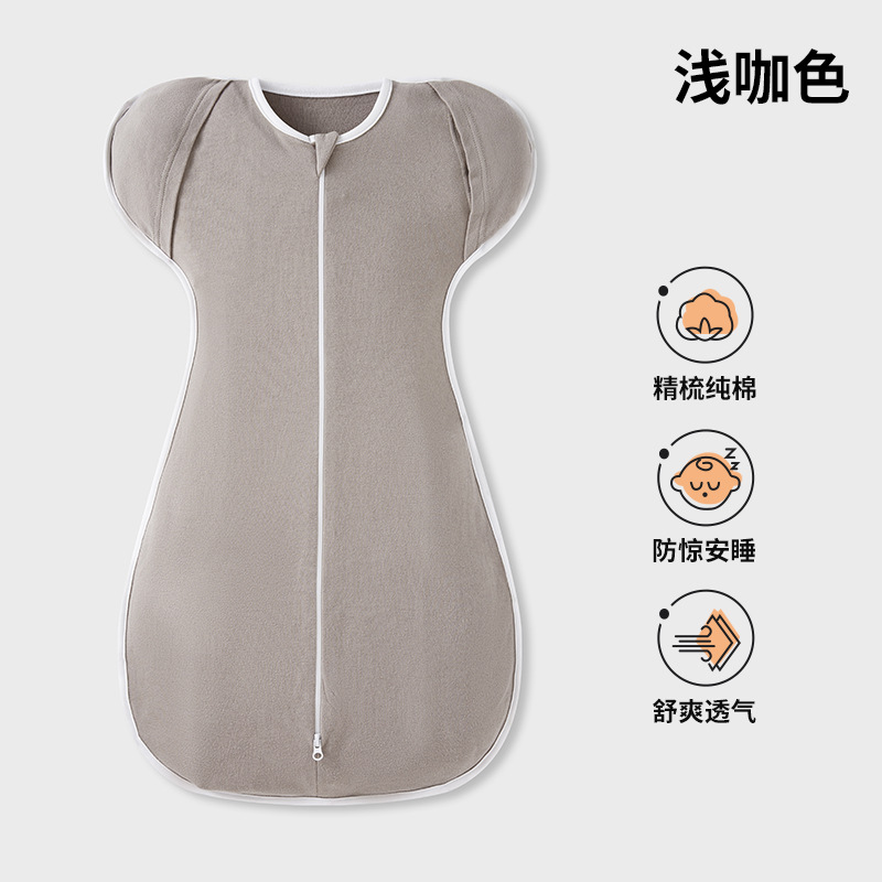 Transfronterizo bebé Swaddling entrega recién nacido saco de dormir de algodón puro anti-shock saco de dormir primavera y otoño verano Delgado Four Seasons Universal