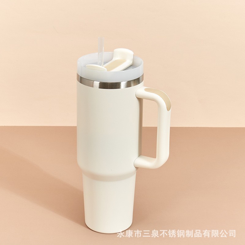 Amazon nuevo 40oz mango helado ventosa 304 taza de coche aislamiento cerveza fría cola taza de agua del coche