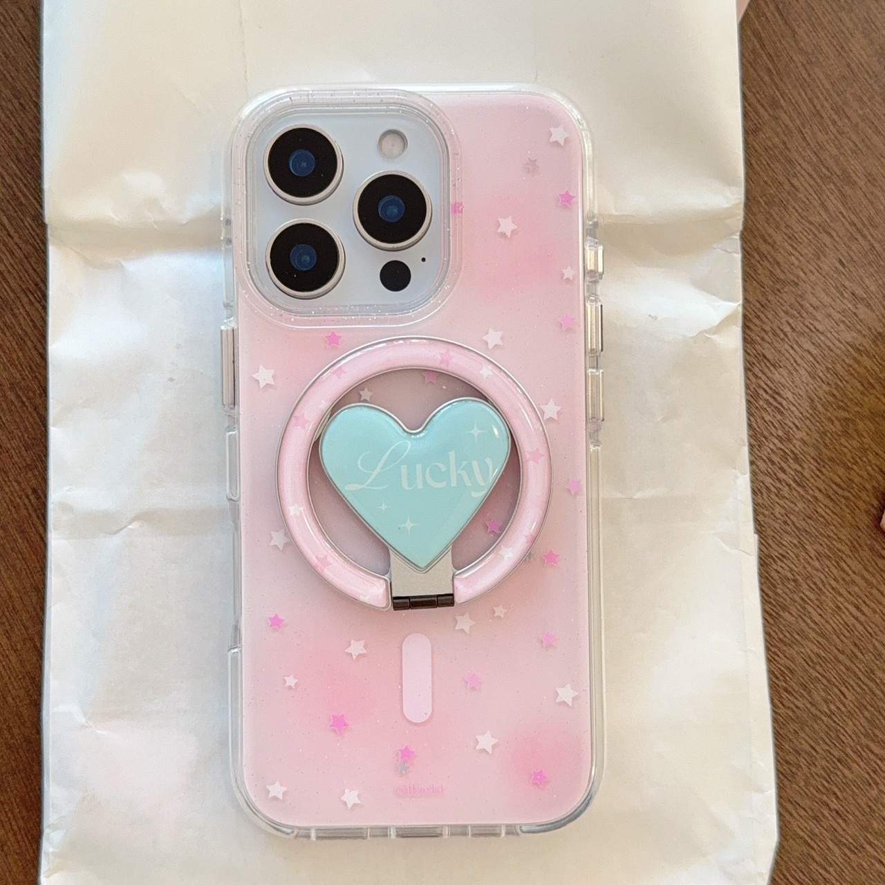 Advanced Sense Dispare Little Star Adecuado para Apple 15ProMax Soporte magnético 16Pro Pareja 14/13 Funda para teléfono móvil