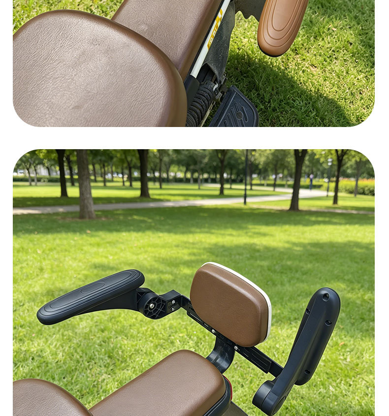 New electric motorcycle child seat safety armrest, rear-mounted universal scooter seat armrest protective accessory