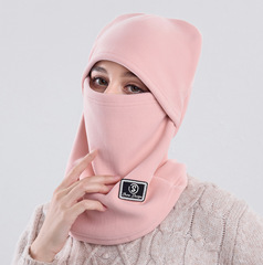 サイクリング用マスク、ネックウォーマー、帽子一体型、男女兼用、冬用、ヘルメットインナーキャップ、フリース、保温、耳当て、防寒ネックウォーマー