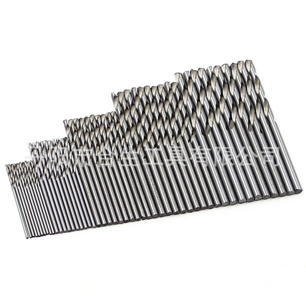 50 Unid Titanium-plated Twist drill Set 1-3mm pequeña broca taladro eléctrico traje de perforación BRICOLAJE Carpintería broca de perforación