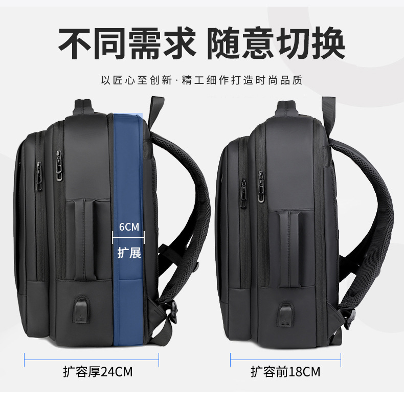 Mochila para computadora de gran capacidad para venta al por mayor transfronteriza, mochila de 16 pulgadas para hombres, para negocios y viajes diarios, modelo nuevo 2025 para laptop