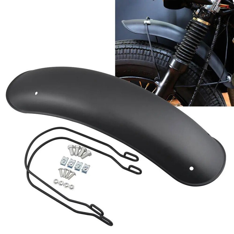 Retro motorcycle modified Fender front mud tile mud cover CG125 Harley universal water retaining Z1000 soil removal Retro motorcycle modified Fender front mud tile mud cover CG125 Harley universal water retaining Z1000 soil removal