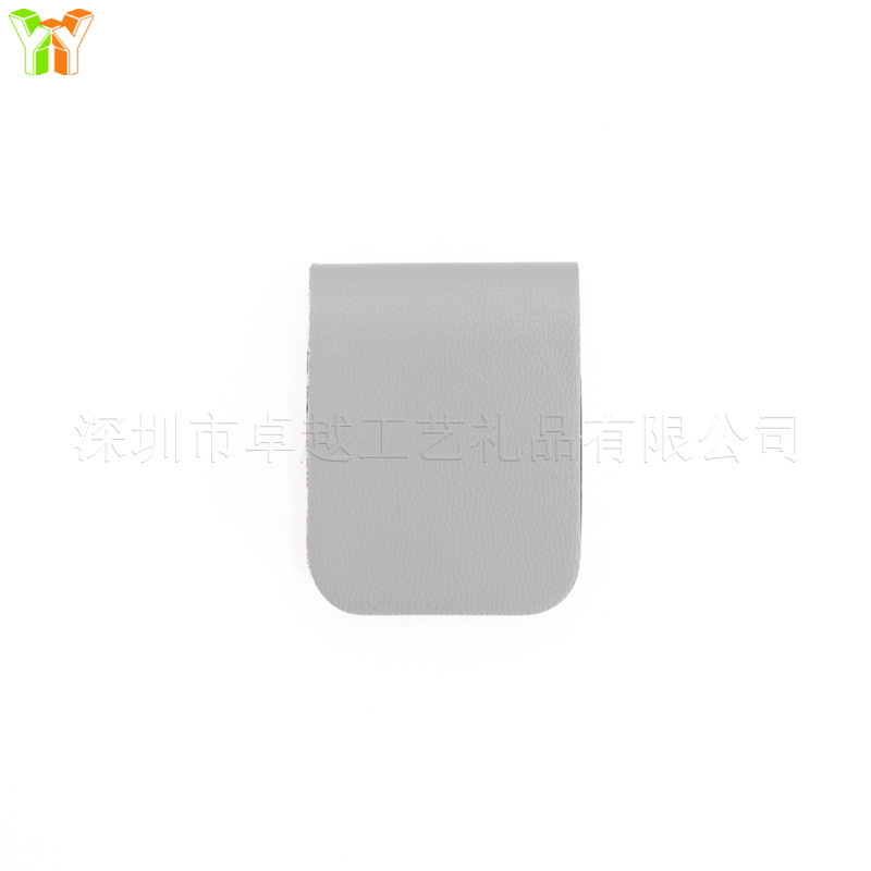 个性化姓名首字母皮革书签 可对折软磁书签 磁吸阅读记号分页夹|undefined