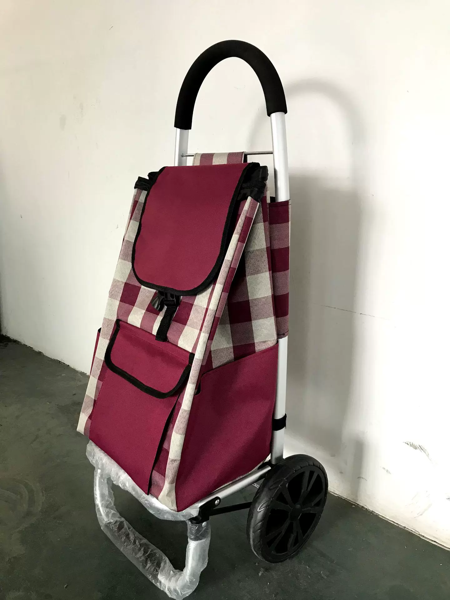 厂家供应家用便携买菜车铝合金手拉车  户外拉杆车折叠小推车