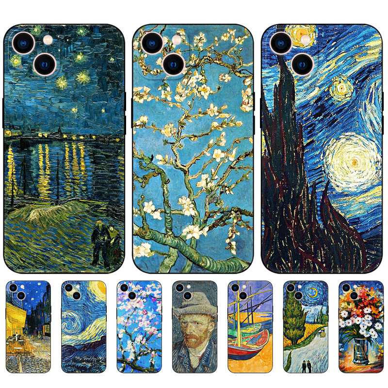 Van Gogh Oil Painting Phone Case Cover for iPhone 14 13 12 11 pro MAX MINI