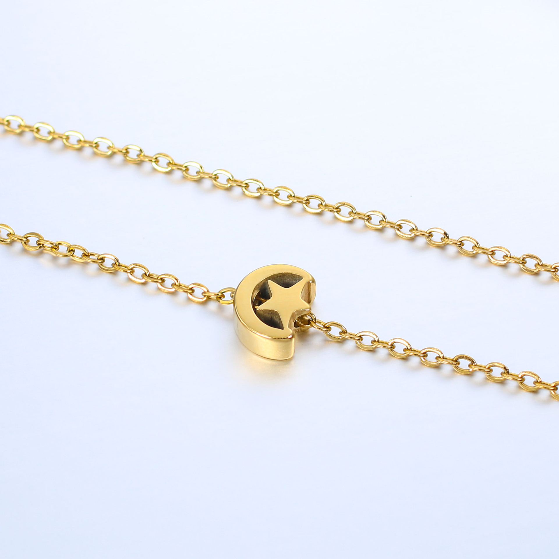 5g Weight Beads Jewelry Making Type 7 * 8mm Jewelry Making Size DIY Jewelry Accessories Classification 5 PCS/Package Quantity 304 Stainless Steel Material Star, Moon Pattern Polished Finish Plating Design Simple Style Style 5 PCS/Package 7 * 8mm 304 Stainless Steel Star Moon Polished DIY Jewelry Accessories Beads 8