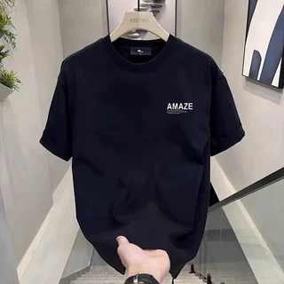欧美潮牌短袖ins纯棉夏季新款男士印花T恤潮流男女百搭圆领体恤男