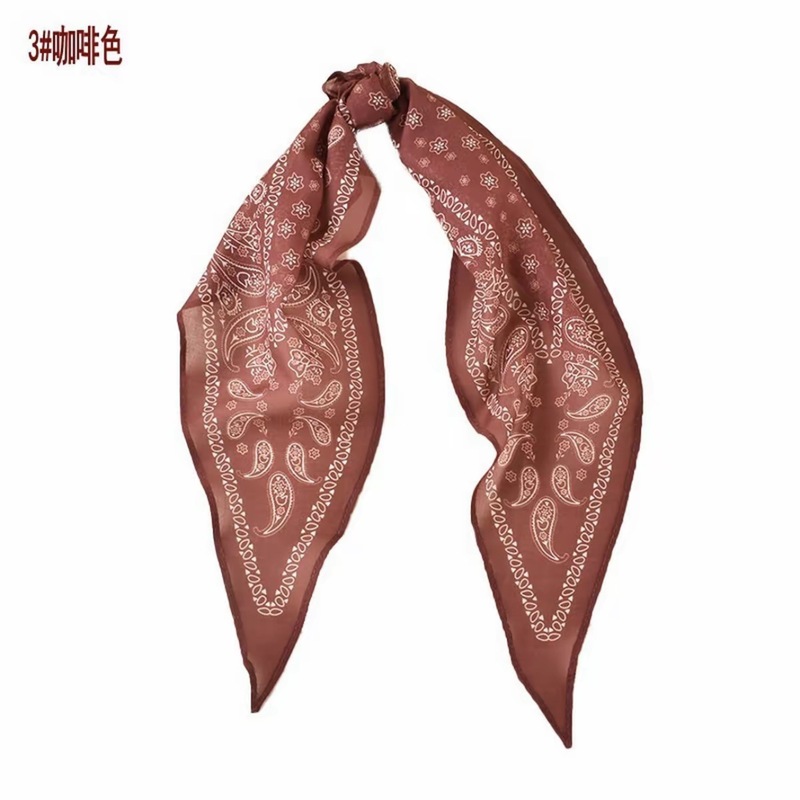 2025新款夏季欧美时尚佩利斯腰果花印花绑发丝巾百搭棉麻菱形发带|undefined