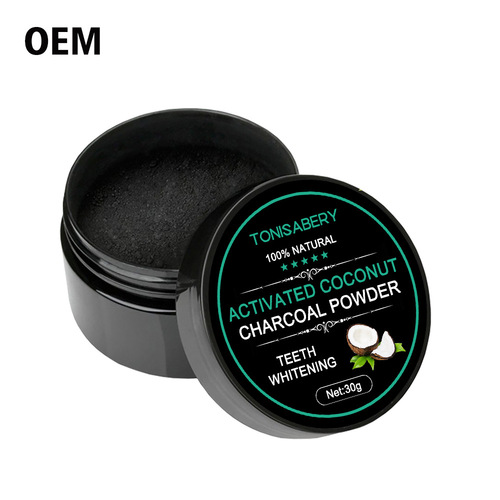 TONISABERY Amazon AliExpress exclusive coconut shell activated carbon teeth whitening tooth powder 30G
