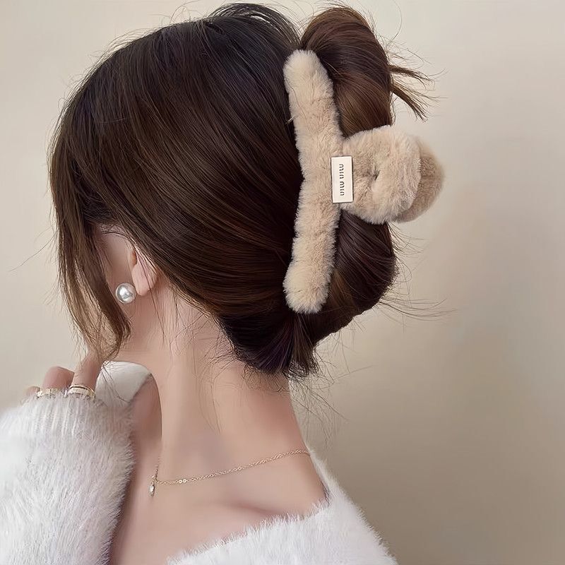 韓国東大門2025年新作ヘアクリップ、女性用ヘアピン、高級感のあるシャーククリップ、ヘアアクセサリー、ヘアピン|undefined
