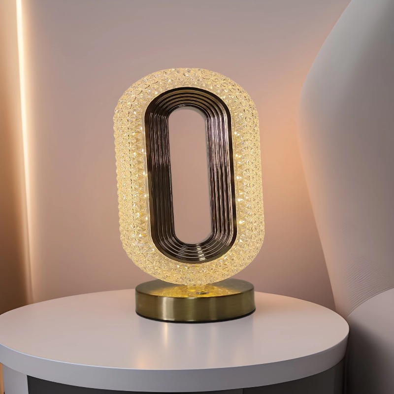 Personalidad creativa Soy lámpara de noche decoración de la sala de estar lámpara de mesa moderna estilo ins luz de noche de cristal creativa de alto valor