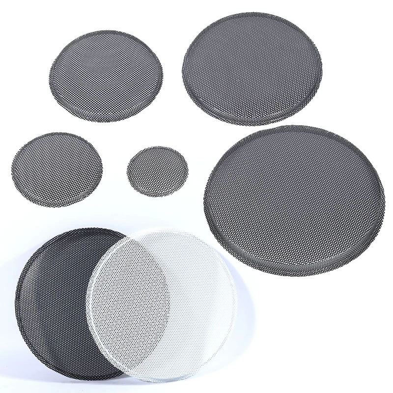 1.0inch-12inch динамик, железная сетчатая крышка, потолочный динамик, автомобильный динамик, металлическая маска, черно-белая сложенная железная сетка