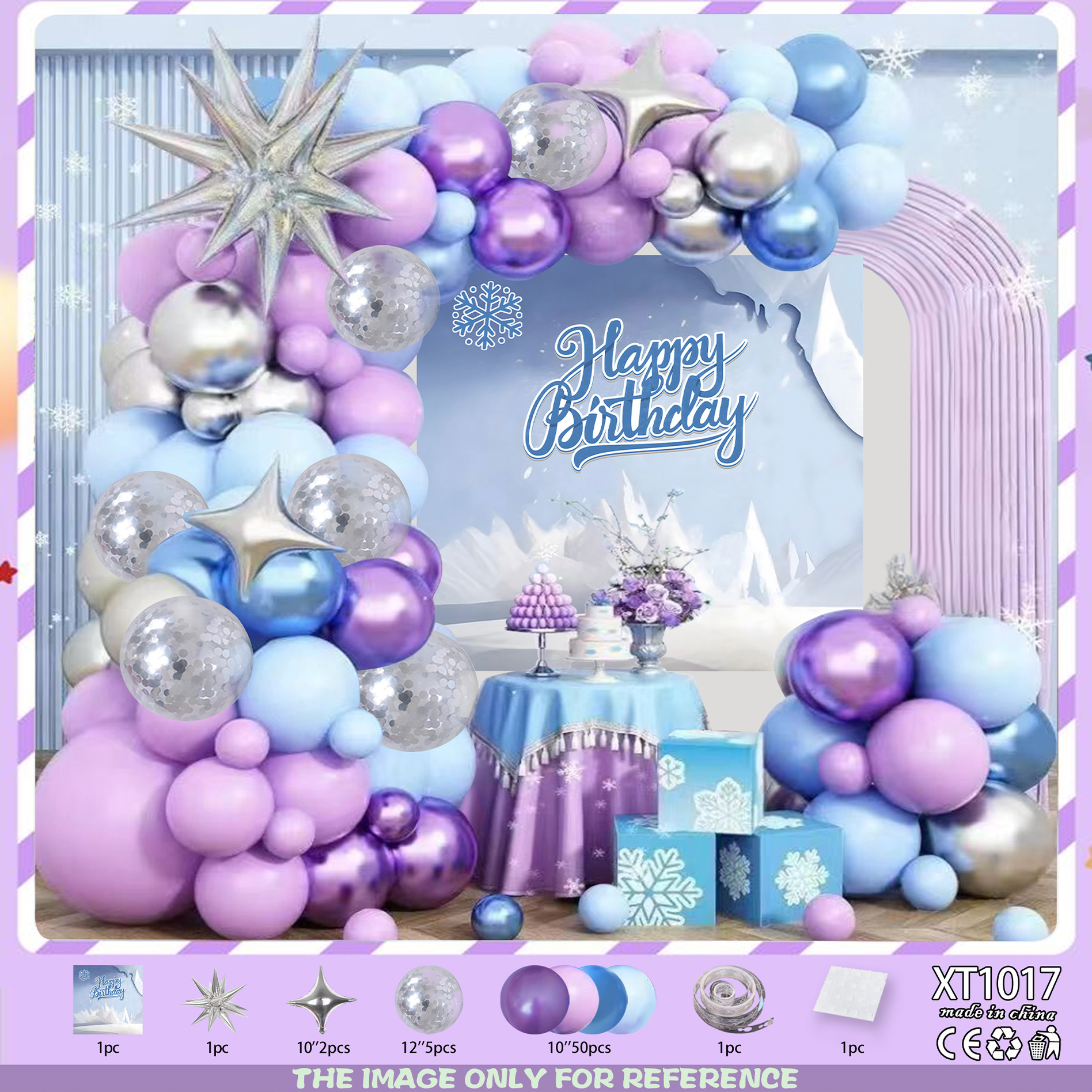 Fiesta de cumpleaños redonda escena diseño decorativo globo traje de juguete para niños globo de aluminio letras y números