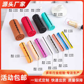 小额批发烫发杠子卷发工具套装特大号带盖皮筋发卷头发造型工具