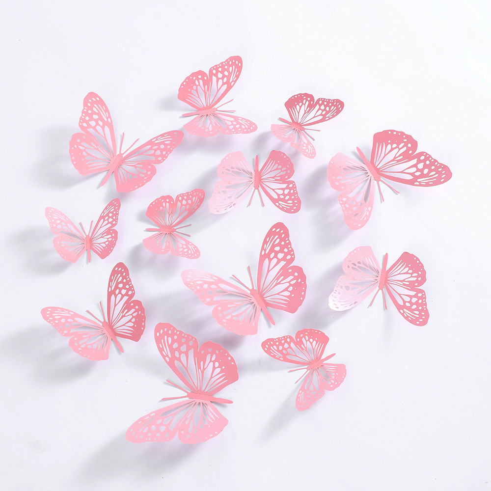Bunte, realistische 3D-Schmetterlings-Wandaufkleber für die perfekte Dekoration von Zuhause und Partys_voghion.com