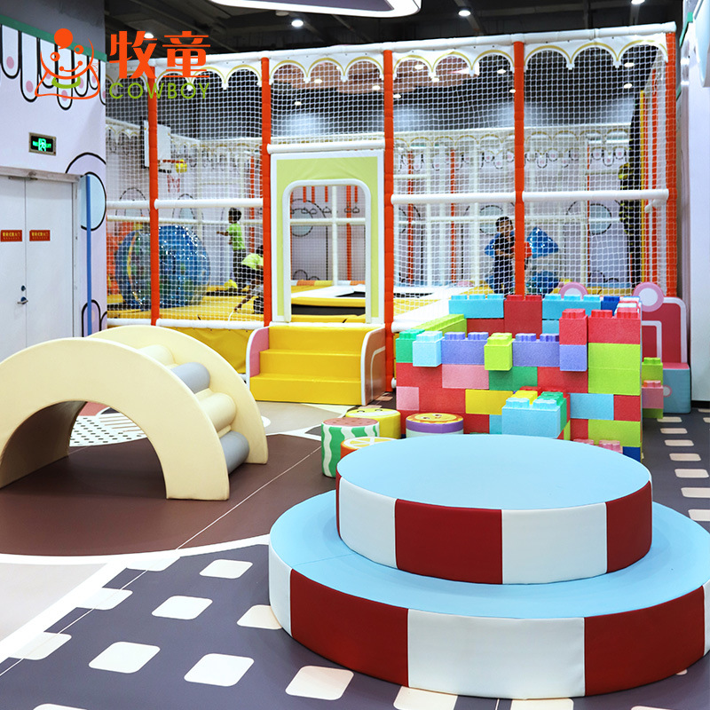 Gran parque infantil equipo de interior tema infantil travieso Castillo centro comercial atrio escalada equipo de expansión neta