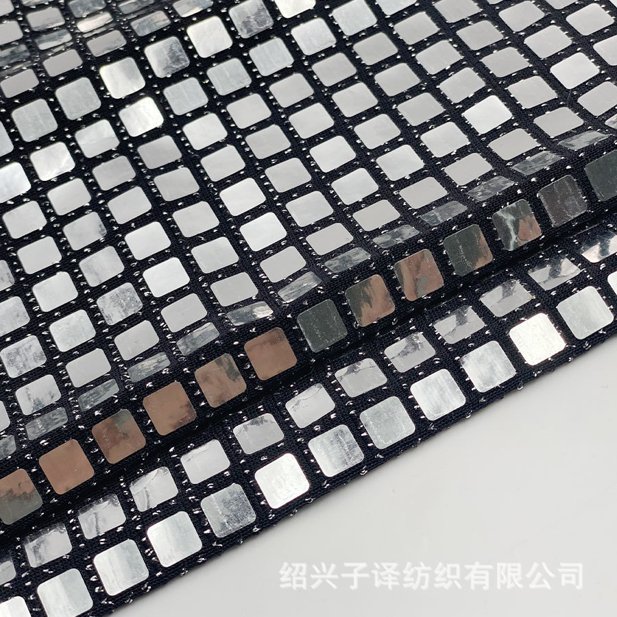 针织涤纶小圆点 满版冲片欧美T恤 包裙夜店性感紧身礼服箱包面料