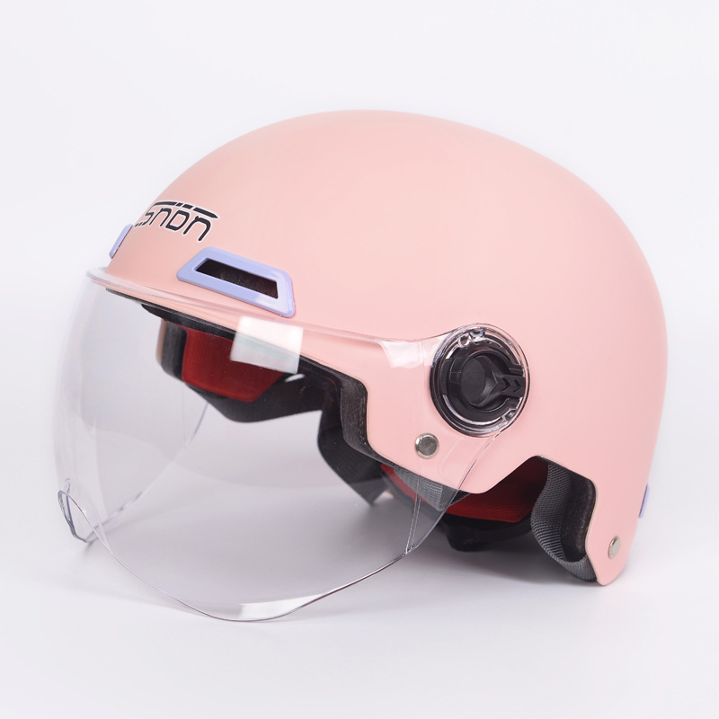 Nuevo verano de los hombres y las mujeres de la batería del coche del casco de moda medio casco multicolor ligero casquillo del coche eléctrico 3C certificado casco