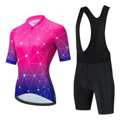 Fualrny Cycling set goods in stock supply Foreign trade Female models Jersey summer Short sleeved Jersey suit