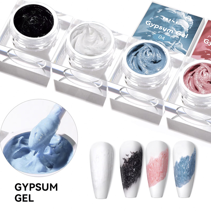 JTING Jingting foreign trade popular 3D three-dimensional gypsum nail polish gel wash-free sand painting micro-carving art nail glue