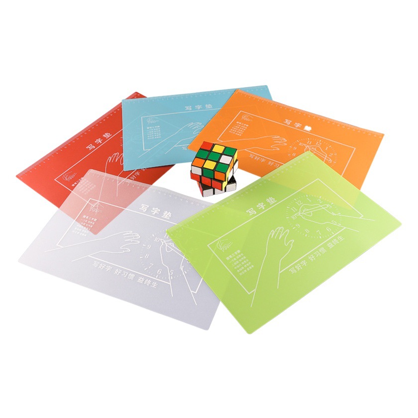 Student supplies A4 writing pad spot transparent examination pad PP plastic calligraphy drawing table pad wholesale