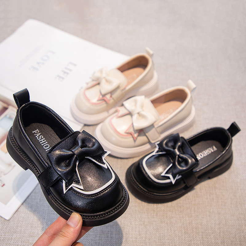 Mother & Kids Princess Style Children's Leather Shoes For Girls Soft Sole Casual Performance Big Girl Spring Style_voghion.com