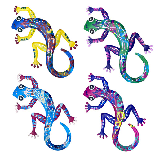 Iron Lizard Wall Decor Garden Ornament Craft Home Garden Outdoor Lizard Decoration Best Selling