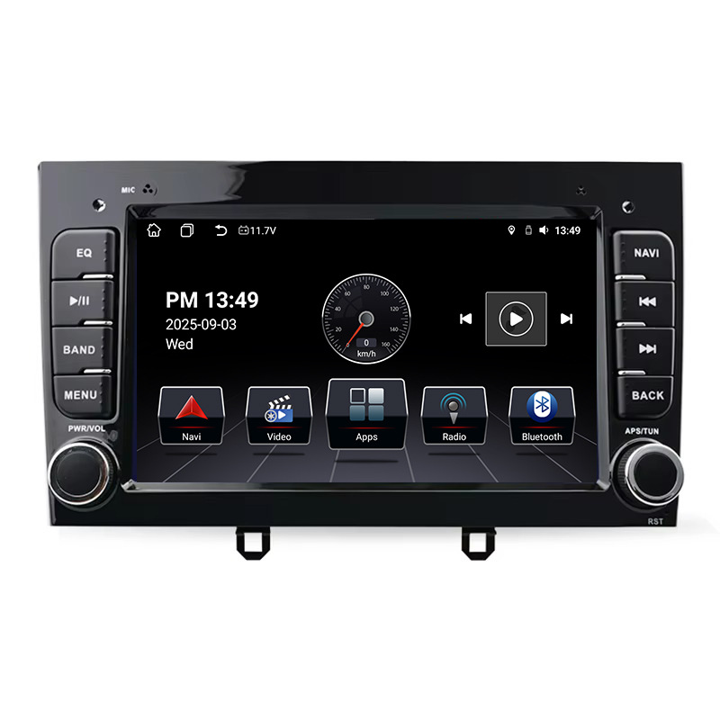 Cross-Border 7inch Car-Mounted Carplay Android 13 Logo 308/408 Connected Multimedia Gps Navigation 2010-16