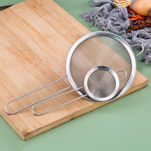 Conical Strainer, Stainless Steel 201 Oil Colander, Soy Milk & Juice Filtering Mesh Spoon, Cocktail Strainer, Kitchen Oil Skimmer