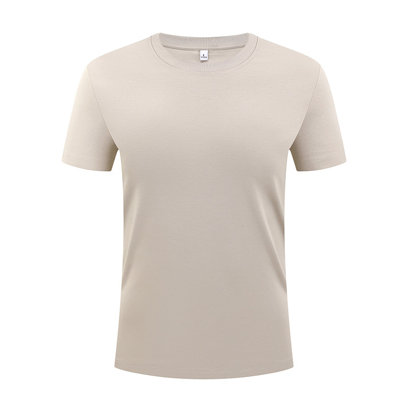 Camiseta de manga corta para hombre, de algodón y poliéster, de lujo ligero, de alta gama, color blanco puro, estilo casual, para verano, personalizada, paquete de 60 unidades image 10