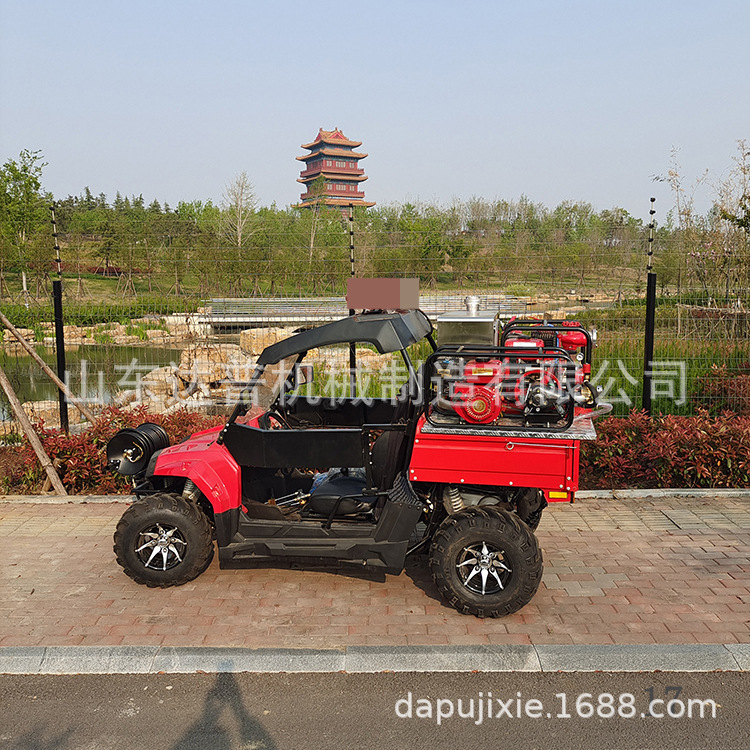森林灭火消防摩托车 方向盘式消防摩托车 UTV200消防摩托车