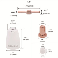 Cross-border PT31/Wenzhou 40A plasma cutting accessories LG40 electrode nozzle protector splitter 70PCS