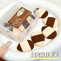 Xixi Mini Puff Set Q Эластичный пудинг без пудры Маленький портативный простой в использовании Влажная и сухая мягкая кожа