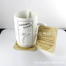 廠家生產一次性吸水棉紙杯墊 雙面彩印酒店廣告紙杯墊