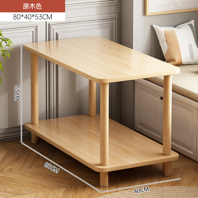 Sofá lado brecha lateral gabinete de alquiler casa cabecera almacenamiento estante balcón pequeña mesa móvil larga estrecha Mesa café