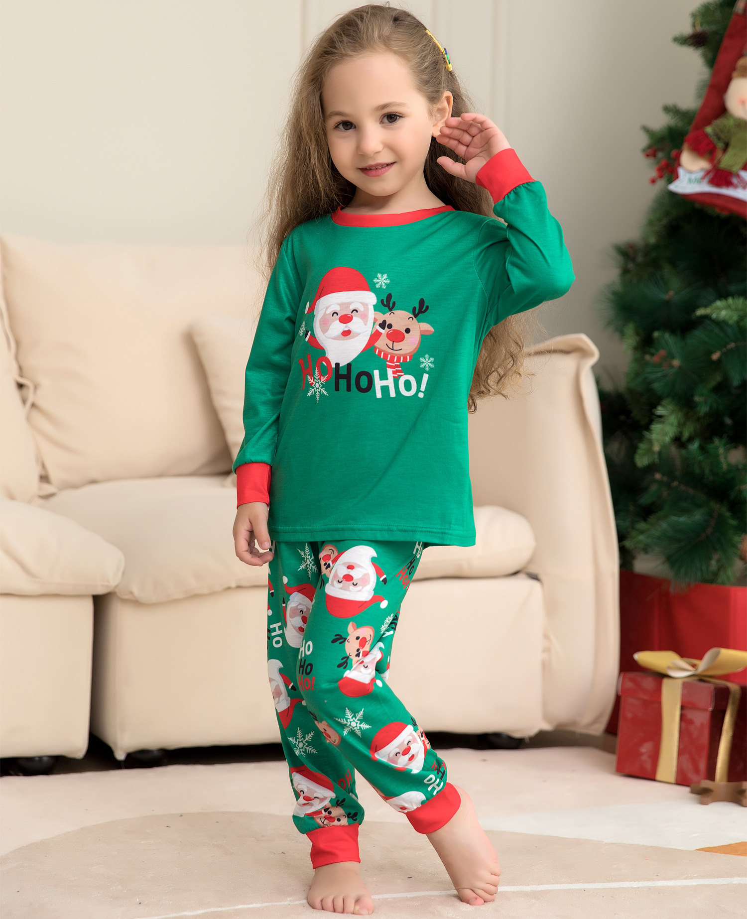 Fashion Santa Claus Home Pajamas display picture 6