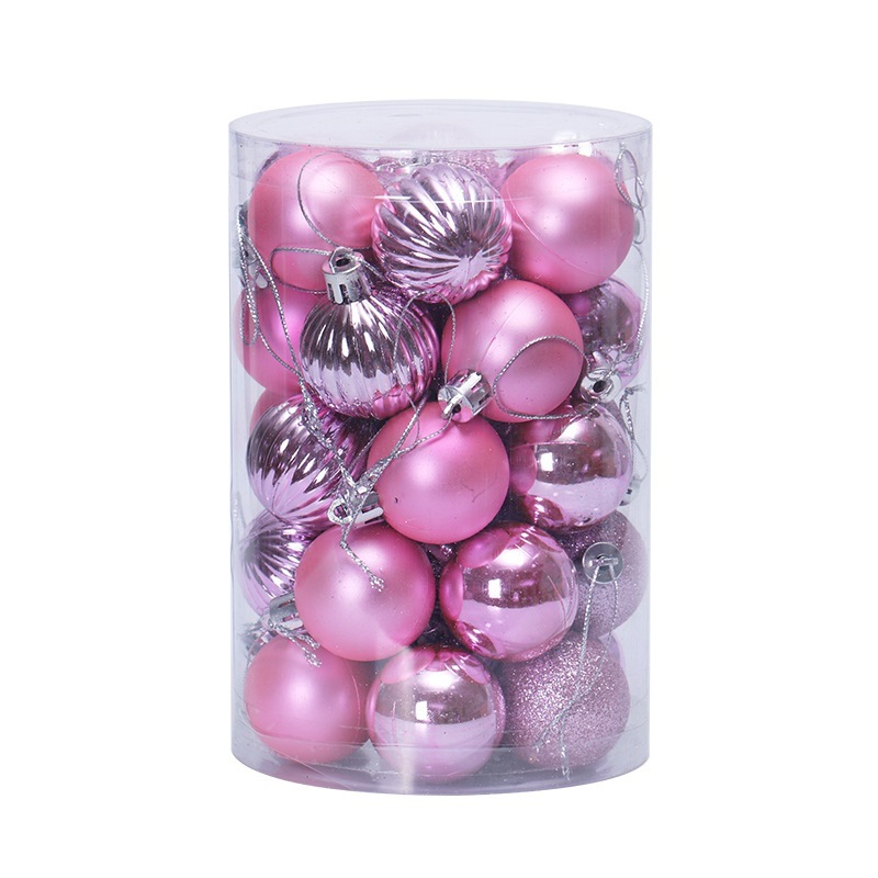 Amazon 34 bolas de Navidad traje 4cm Decoraciones de Navidad árbol de Navidad bolas decorativas bolas de forma especial
