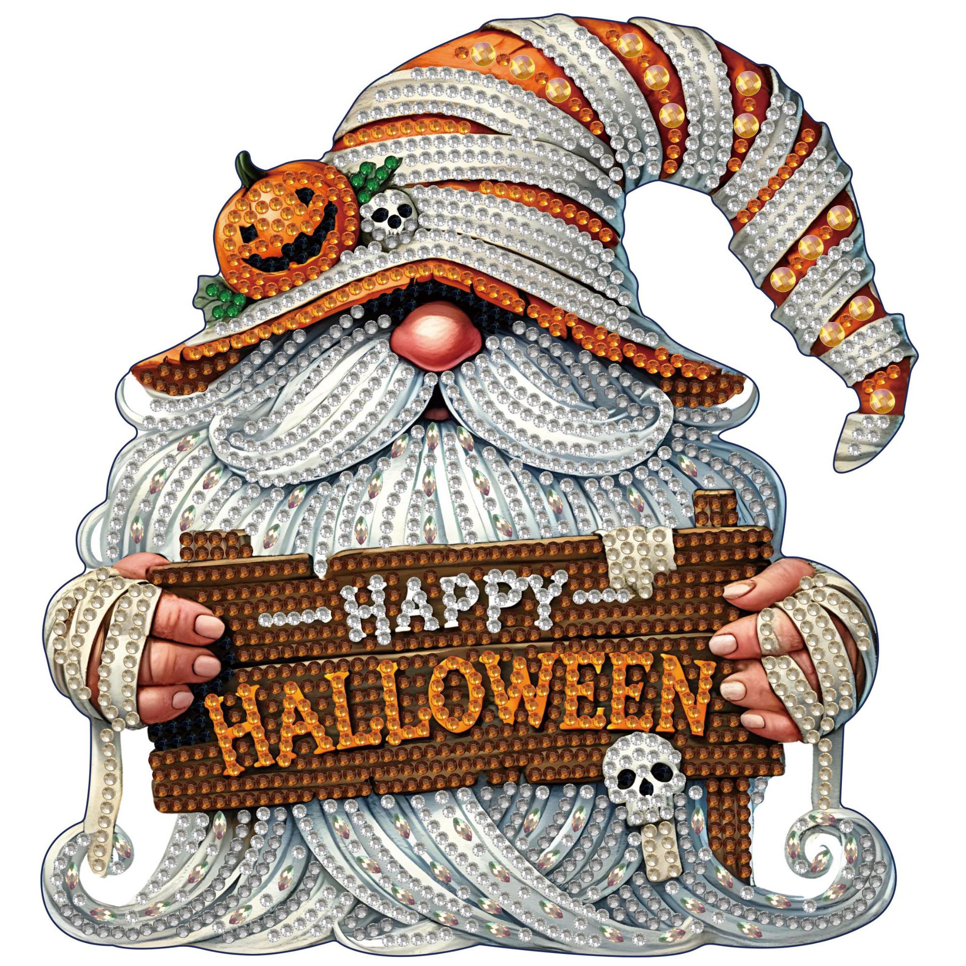 Diamante de bricolaje hecho a mano transfronterizo dibujo punto diamante 5D placa de yeso tridimensional adorno de juguete dinosaurio dibujos animados pintura infantil