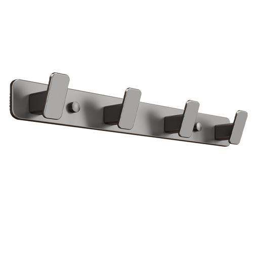 Space aluminum hooks, bedroom door back hanging clothes hooks, punch-free bathroom hooks, sticky hooks, wall clothes and hat storage row hooks