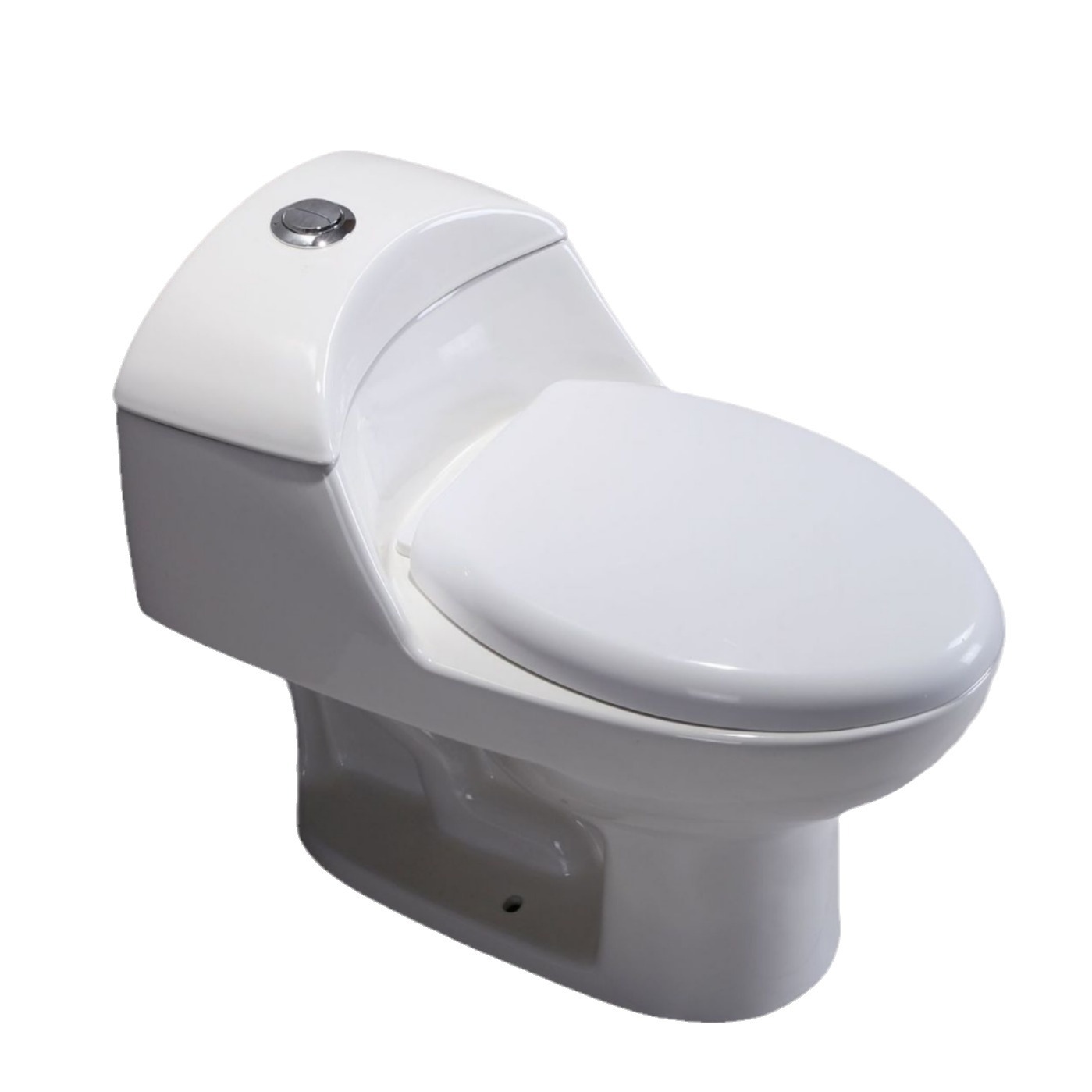 WC exportar inodoro de bombeo de América del Sur tipo sifón unido asiento de inodoro cerámico silencioso inodoro de gran calibre