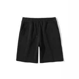 华棉短裤男士夏季纯色百搭运动五分裤中腰休闲宽松裤子潮2024新款