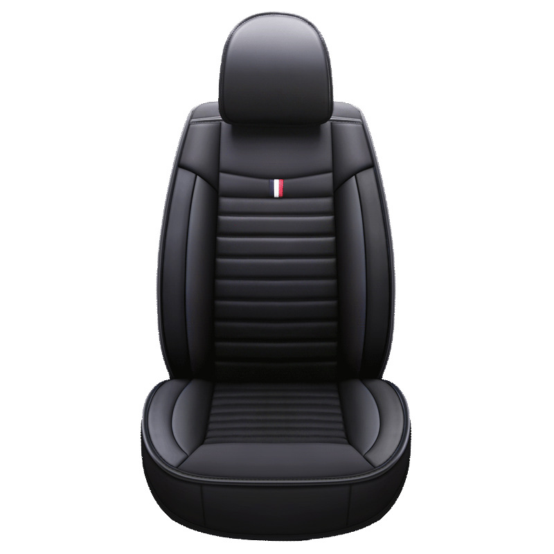 Universal Car Seat Cushion Full Coverage Universal Seat Cover Front/Rear Single Seat Leather (Seat cushion, seat cover) - black-single-seat-standard-version-universal