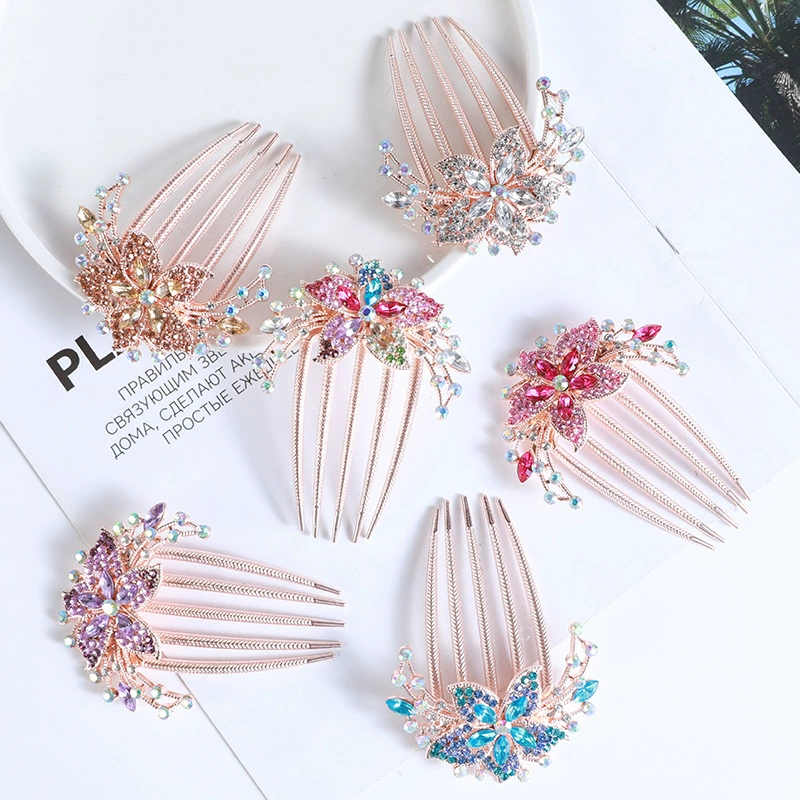 Retro hair accessory, metal universal hairgrip, Korean style, light luxury style, flowered